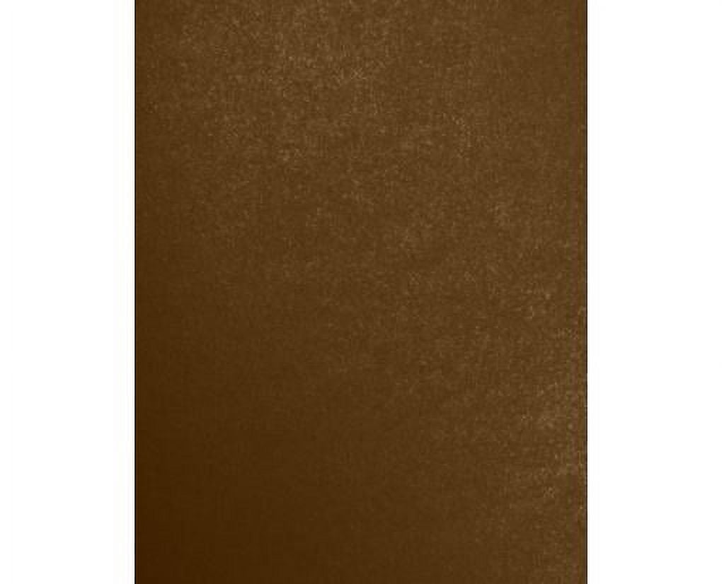LUXPaper 8 1/2 x 11 Cardstock, Bronze Brown Metallic, 50/Pack