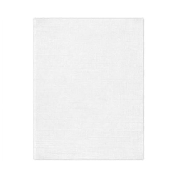 LUXPaper 8 1/2 x 11 Paper, White Linen, 50/Pack