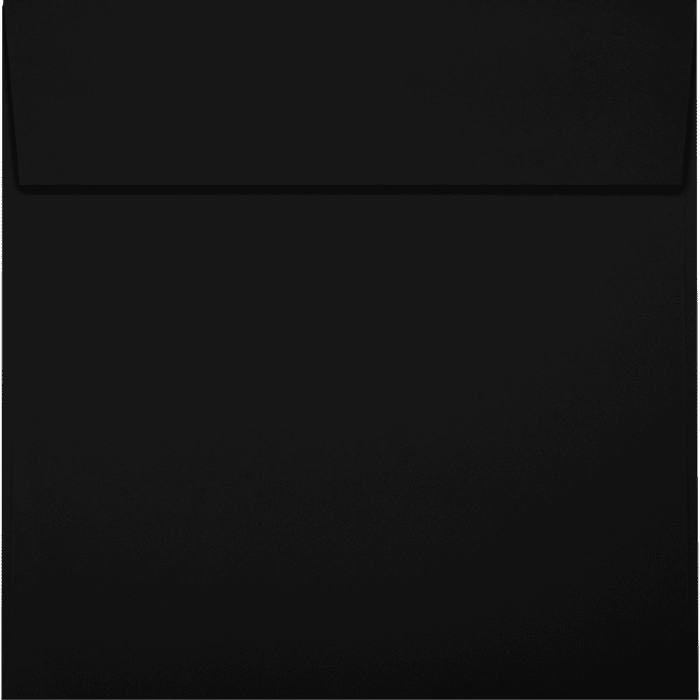 LUXPaper 8 1/2 x 8 1/2 Square Envelopes, Midnight Black, 50/Pack
