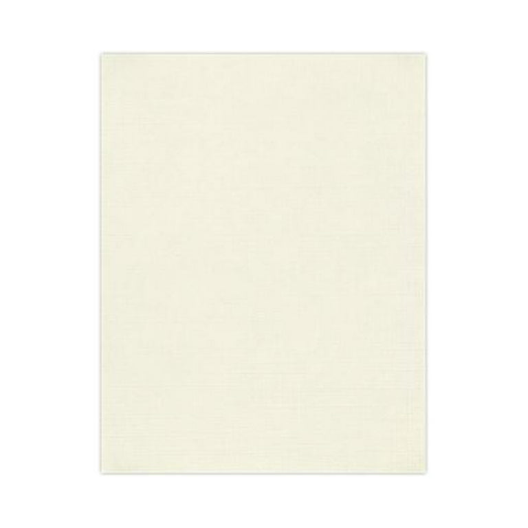 LUXPaper 8.5 x 11 Cardstock, 100 lb. Natural Off White Linen, 50/Pack 