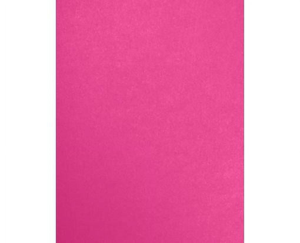 LUXPaper 8.5 x 11 Cardstock, 105lb. Azalea Hot Pink Metallic, 50/Pack