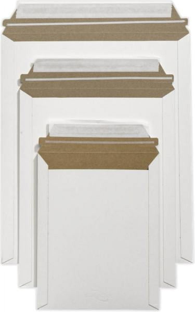 LUXPaper 9 3/4 x 12 1/4 Cardboard Mailers, White, 250/Pack