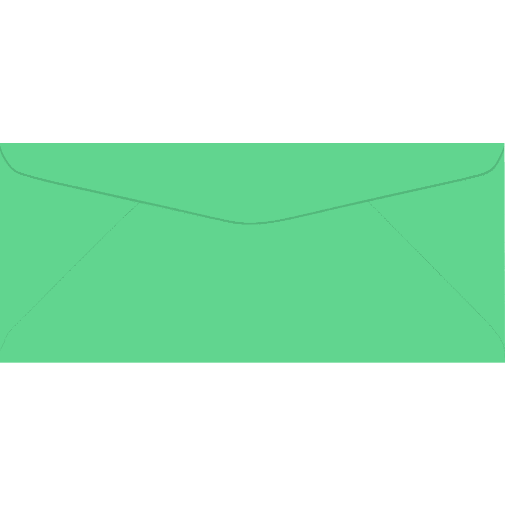 LUXPaper #9 Regular Envelopes, 3 7/8 x 8 7/8, Bright Green, 250/Pack