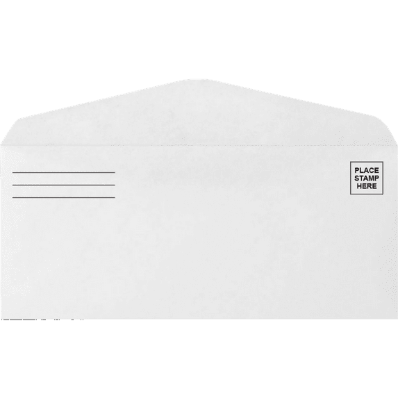 LUXPaper #9 Regular Envelopes, 3 7/8 x 8 7/8, Bright White, 1000/Pack