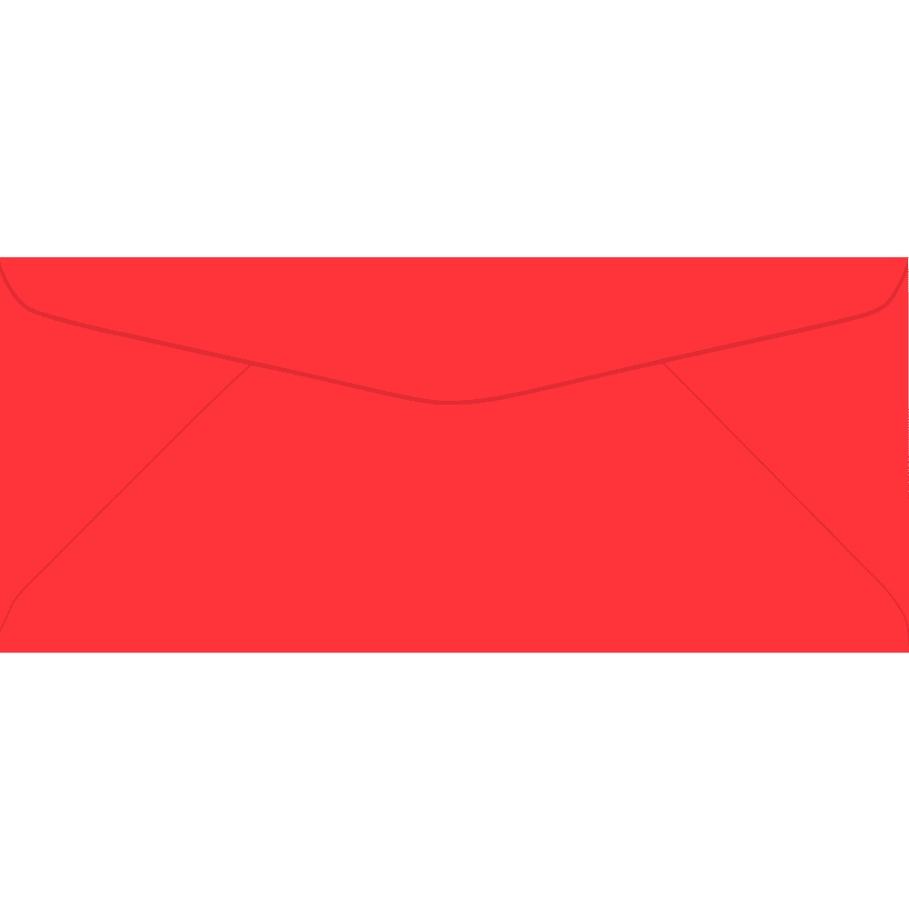 LUXPaper #9 Regular Envelopes, 3 7/8 x 8 7/8, Electric Coral, 50/Pack