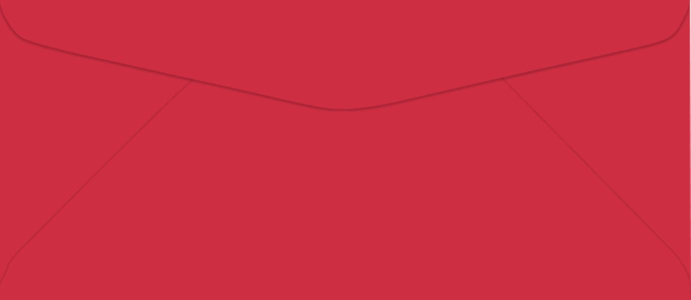LUXPaper #9 Regular Envelopes, 3 7/8 x 8 7/8, Holiday Red, 1000/Pack