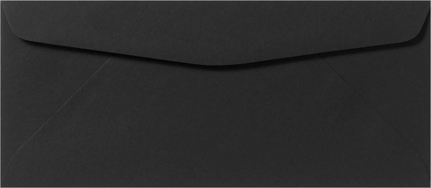 LUXPaper #9 Regular Envelopes, 3 7/8 x 8 7/8, Midnight Black, 500/Pack