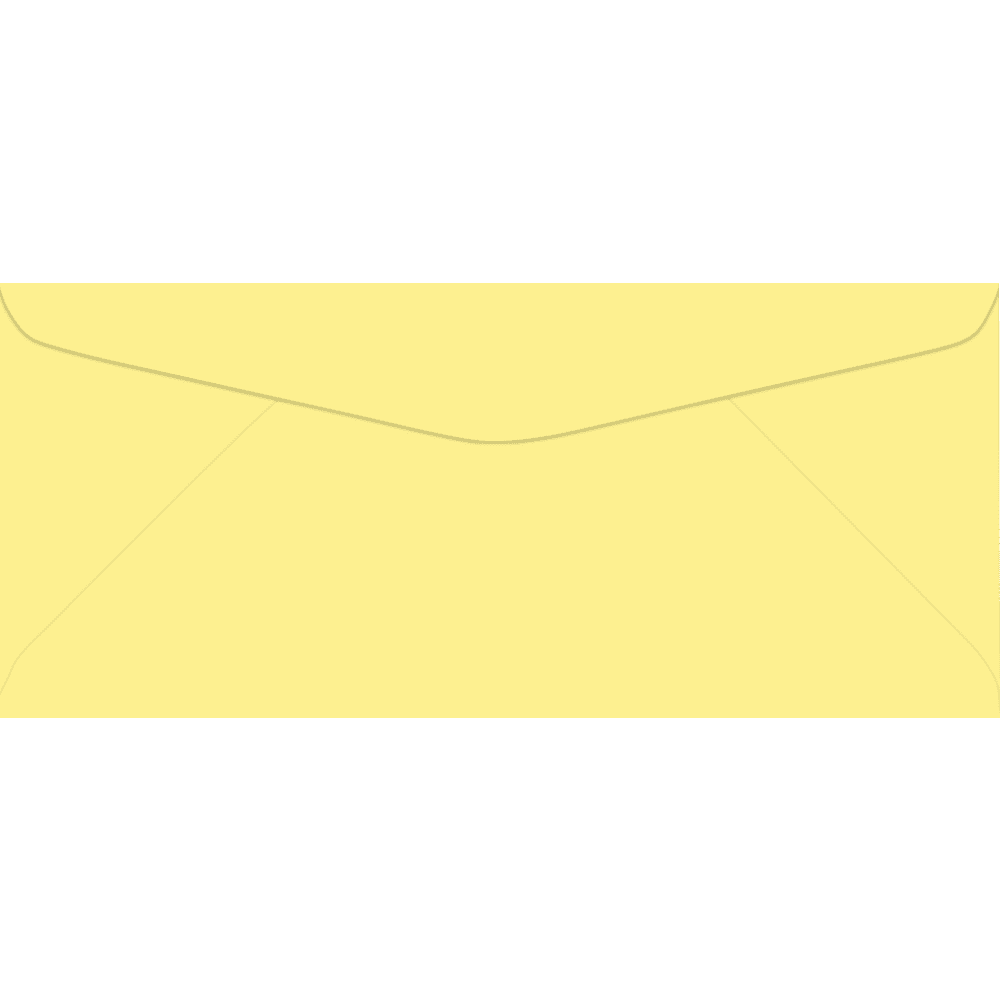 LUXPaper #9 Regular Envelopes, 3 7/8 x 8 7/8, Pastel Canary, 1000/Pack