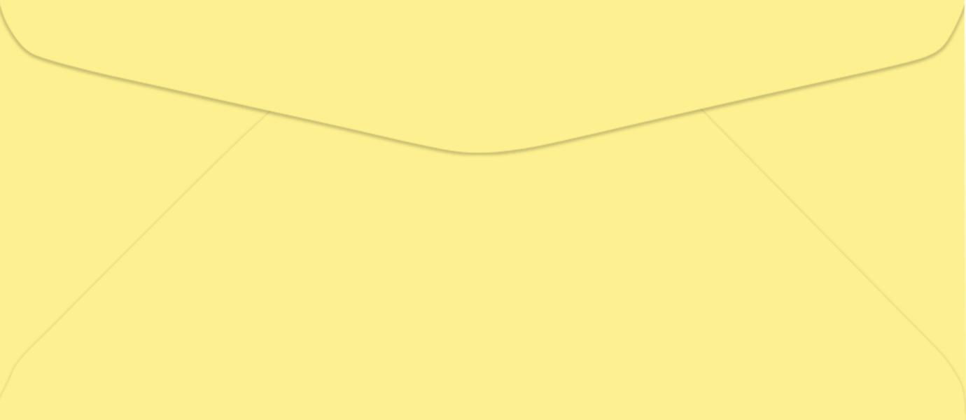 LUXPaper #9 Regular Envelopes, 3 7/8 x 8 7/8, Pastel Canary, 250/Pack