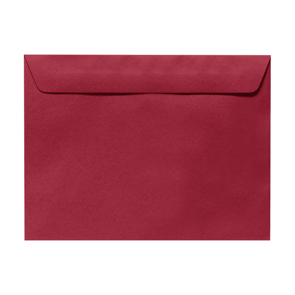 LUXPaper 9 x 12 Booklet Envelopes, Garnet Red, 250/Pack