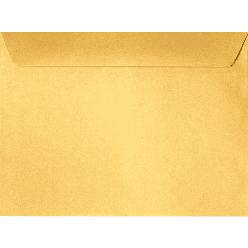 LUXPaper 9 x 12 Booklet Envelopes, Gold Metallic, 500/Pack