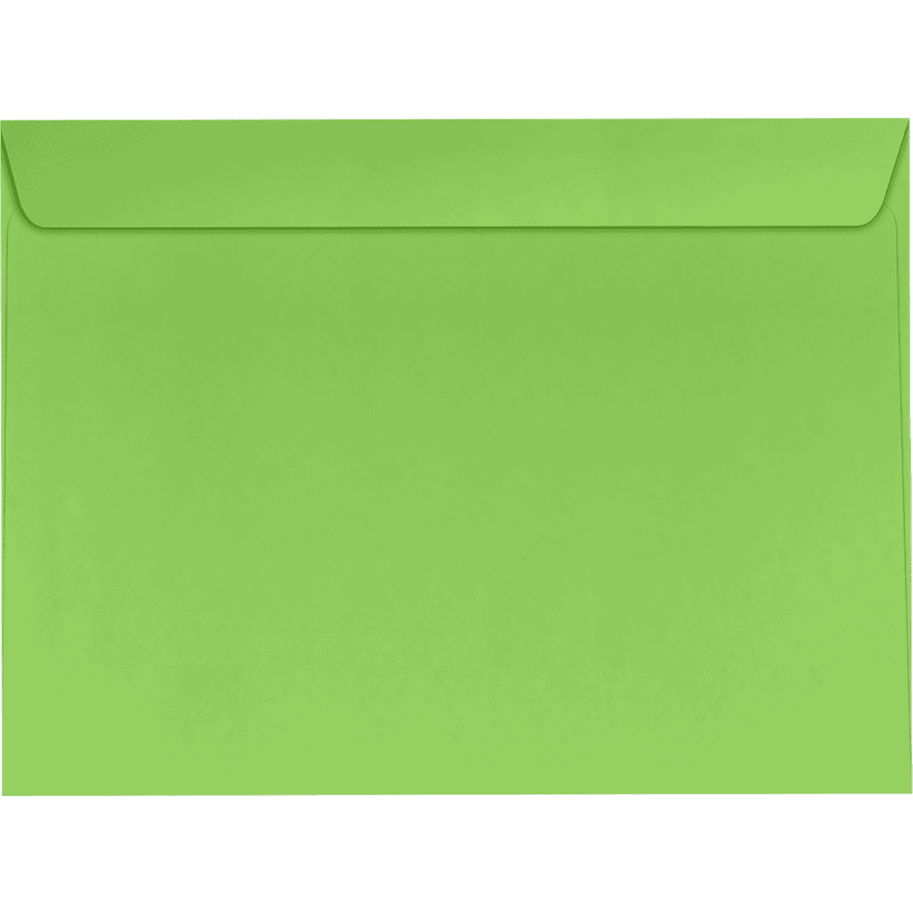 LUXPaper 9 x 12 Booklet Envelopes, Limelight, 50/Pack