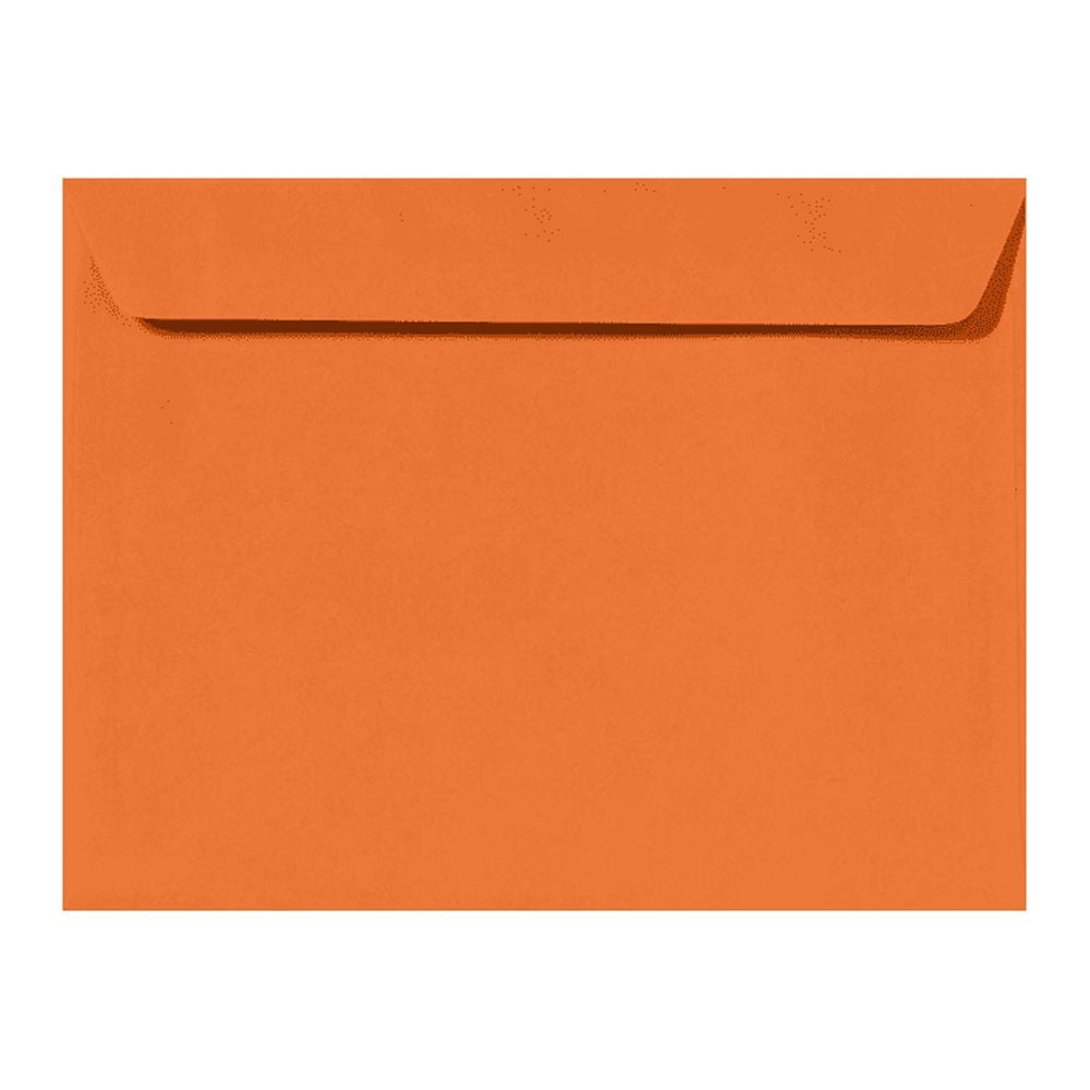 LUXPaper 9 x 12 Booklet Envelopes, Mandarin Orange, 250/Pack