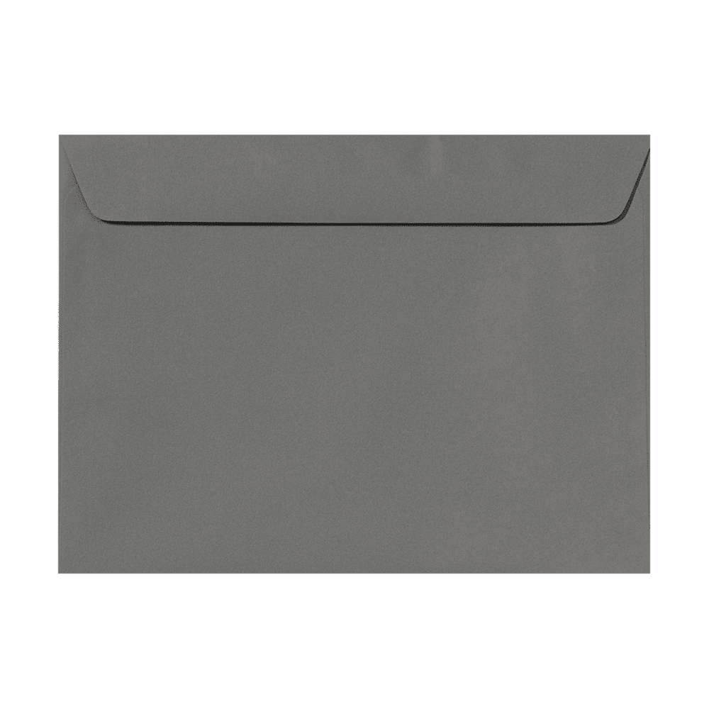 LUXPaper 9 x 12 Booklet Envelopes, Smoke Gray, 50/Pack