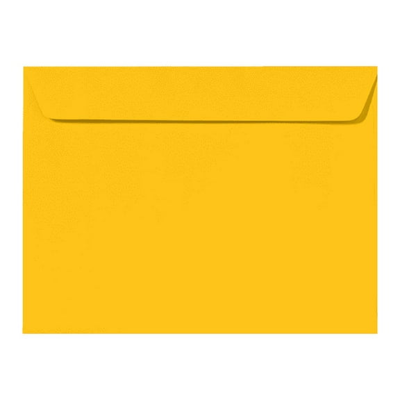 LUXPaper 9 x 12 Booklet Envelopes, Sunflower, 50/Pack