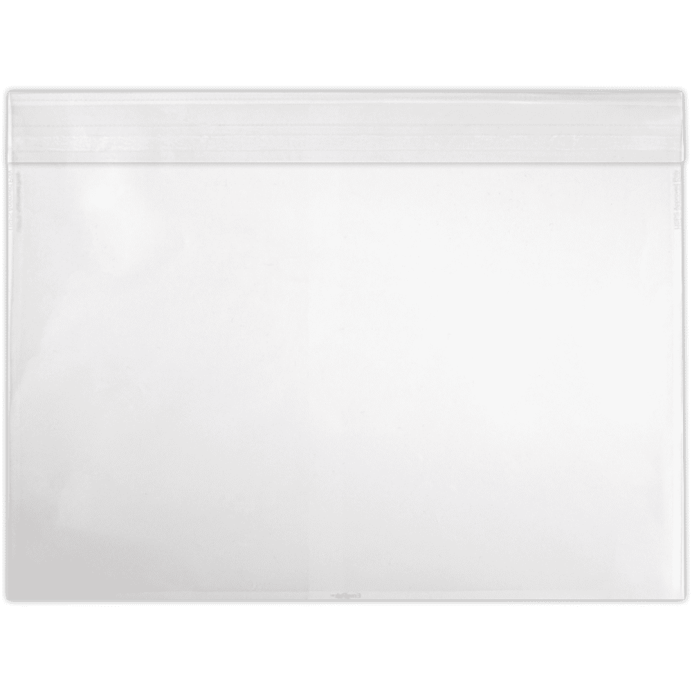 LUXPaper 9 x 12 Booklet Envelopes with Peel & Seal Closure, Crystal Clear, 50/Pack