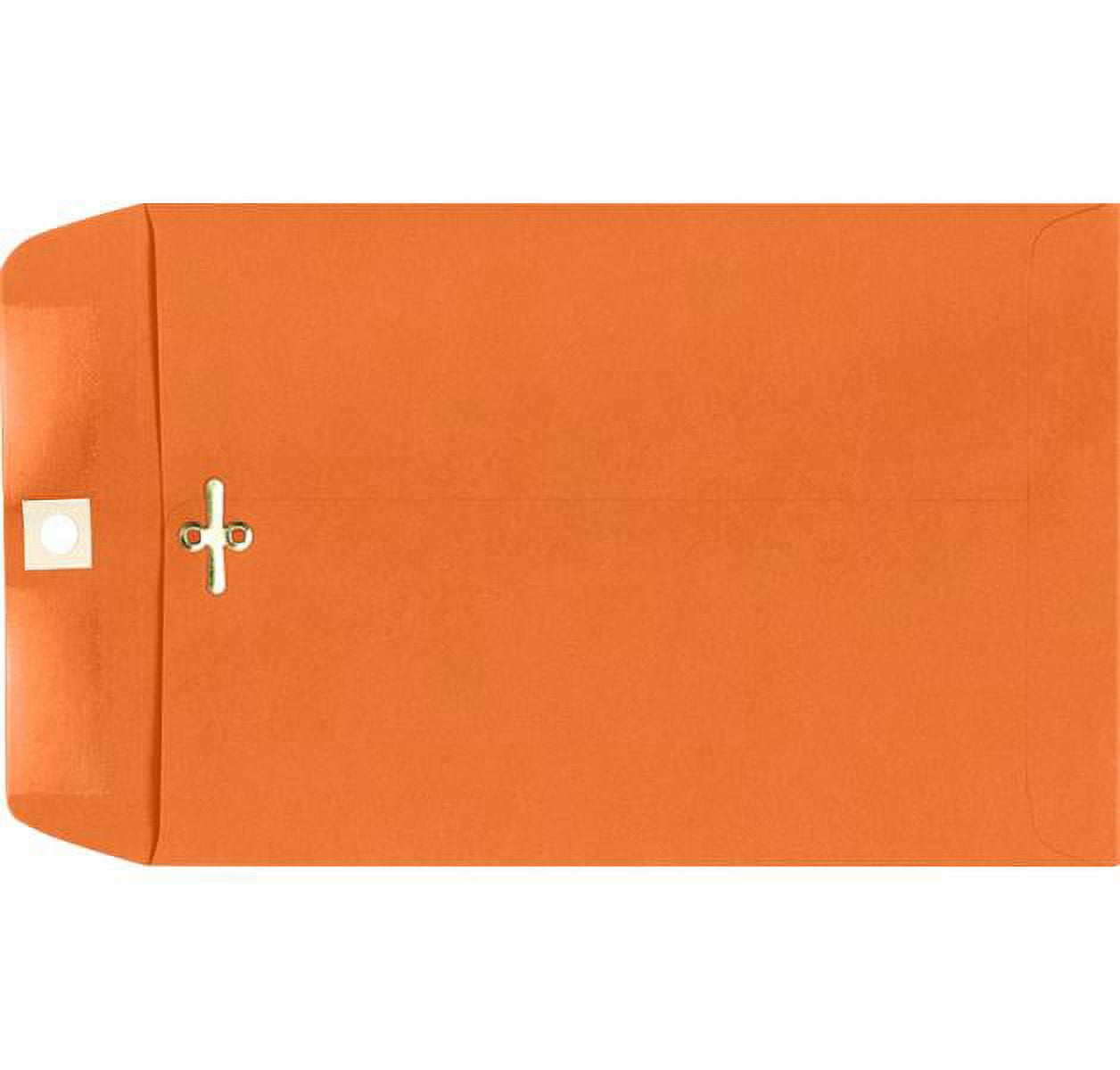 LUXPaper 9 x 12 Clasp Envelopes, Mandarin Orange, 250/Pack