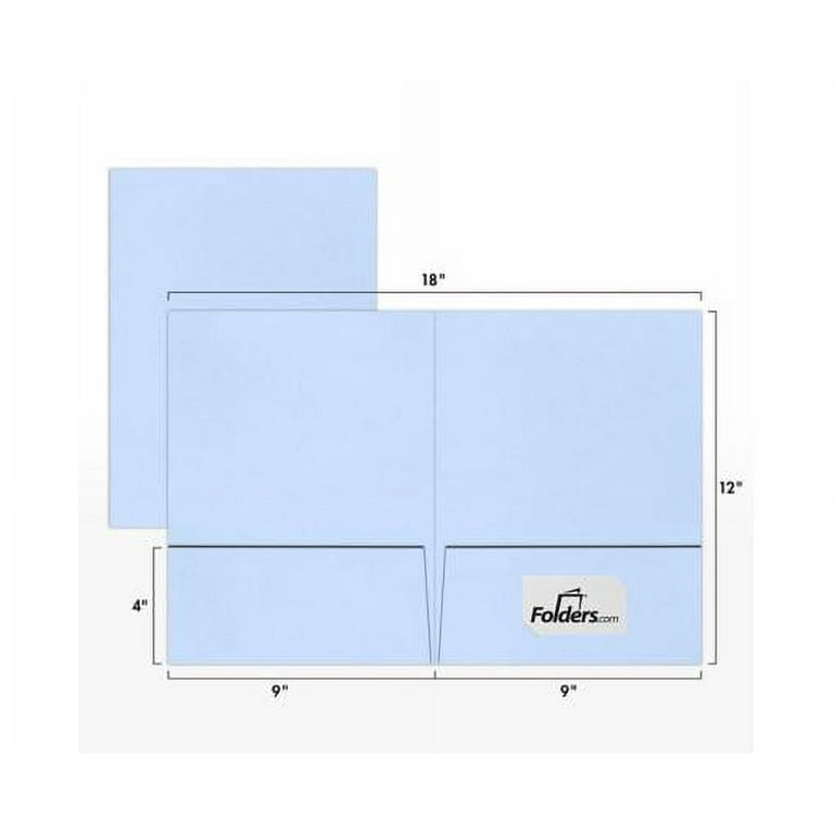 LUXPaper 9 x 12 Presentation Folder, Baby Blue, 100/Pack - Walmart.com
