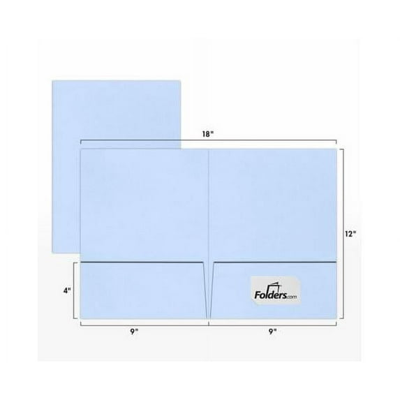 LUXPaper 9 x 12 Presentation Folder, Baby Blue, 100/Pack