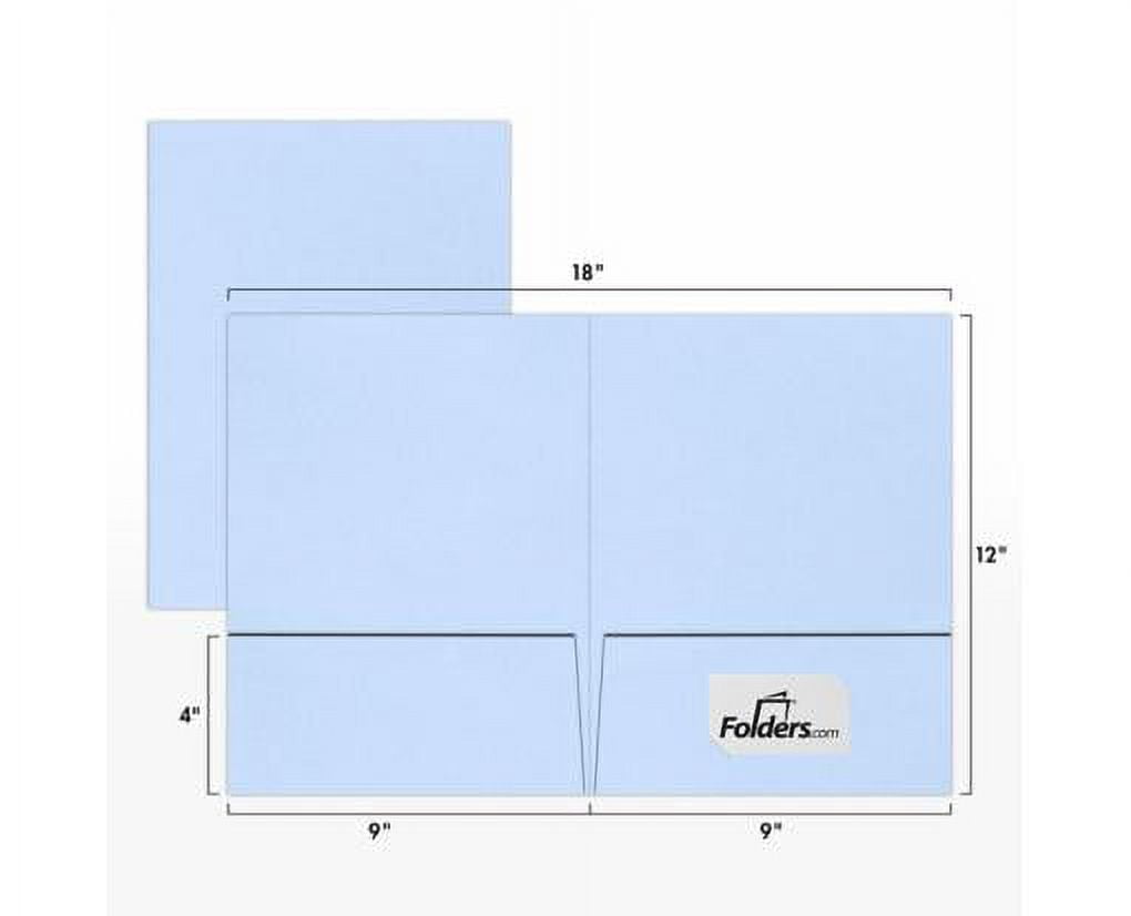 LUXPaper 9 x 12 Presentation Folder, Baby Blue, 250/Pack