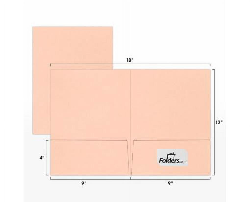 LUXPaper 9 x 12 Presentation Folder, Blush, 50/Pack