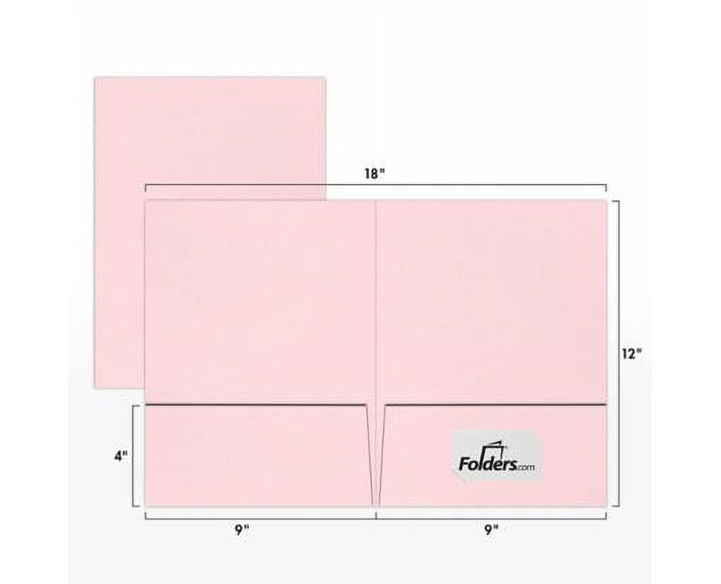 LUXPaper 9 x 12 Presentation Folder, Candy Pink, 25/Pack