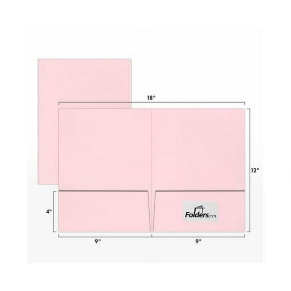 LUXPaper 9 x 12 Presentation Folder, Candy Pink, 25/Pack