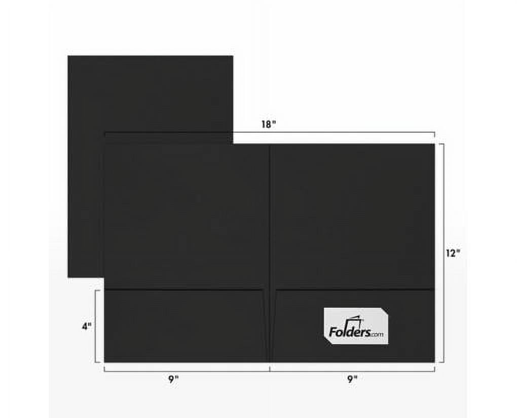 LUXPaper 9 x 12 Presentation Folder, Midnight Black, 250/Pack