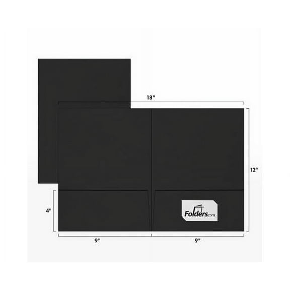 LUXPaper 9 x 12 Presentation Folder, Midnight Black, 250/Pack