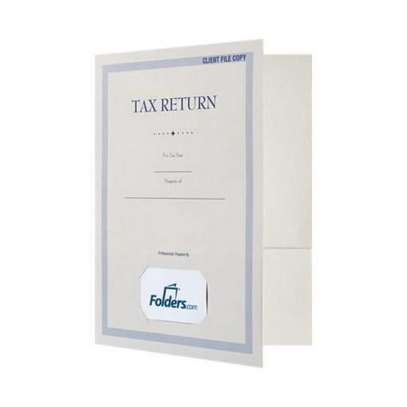 LUXPaper 9 x 12 Presentation Folder, Natural, 50/Pack