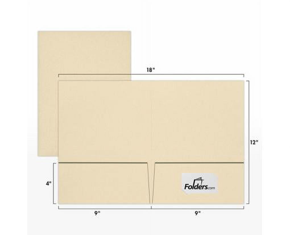 LUXPaper 9 x 12 Presentation Folder, Natural Linen, 50/Pack