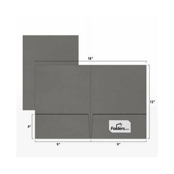 LUXPaper 9 x 12 Presentation Folder, Smoke Gray, 100/Pack