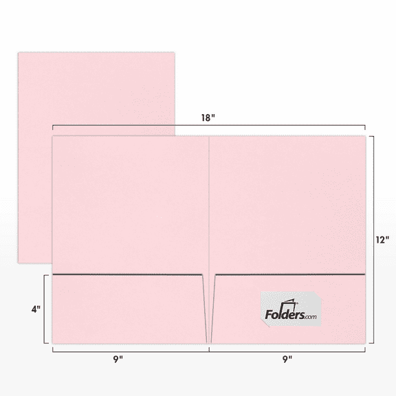 LUXPaper 9 x 12 Presentation Folders, Candy Pink, 10/Pack
