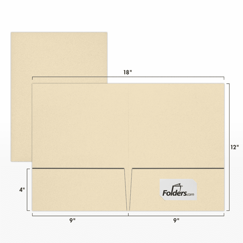 LUXPaper 9 x 12 Presentation Folders, Natural Linen, 10/Pack