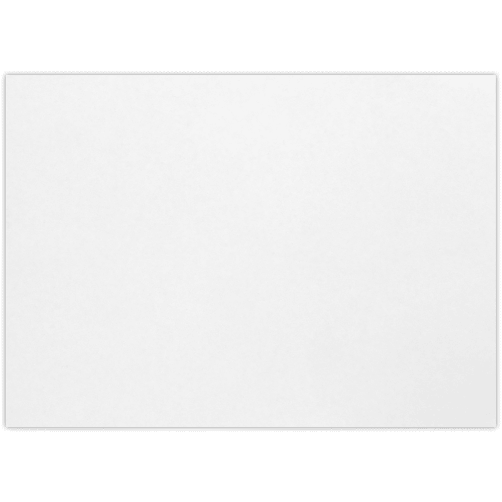 LUXPaper A1 Flat Card, 3 1/2 x 4 7/8, White, 50/Pack