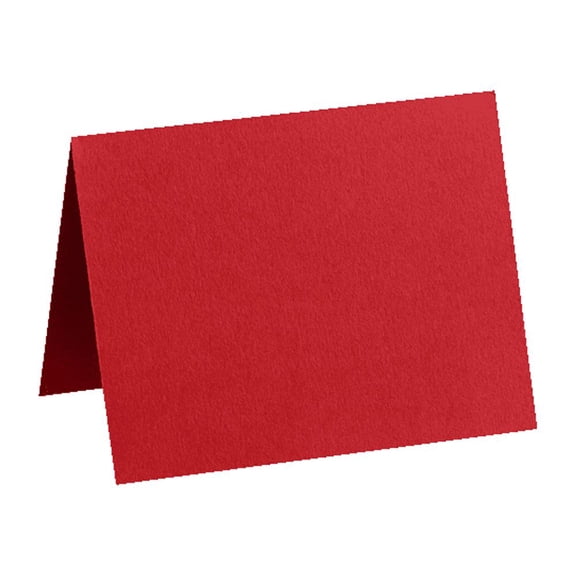 LUXPaper A1 Folded Card, 3 1/2 x 4 7/8, Ruby Red, 50/Pack