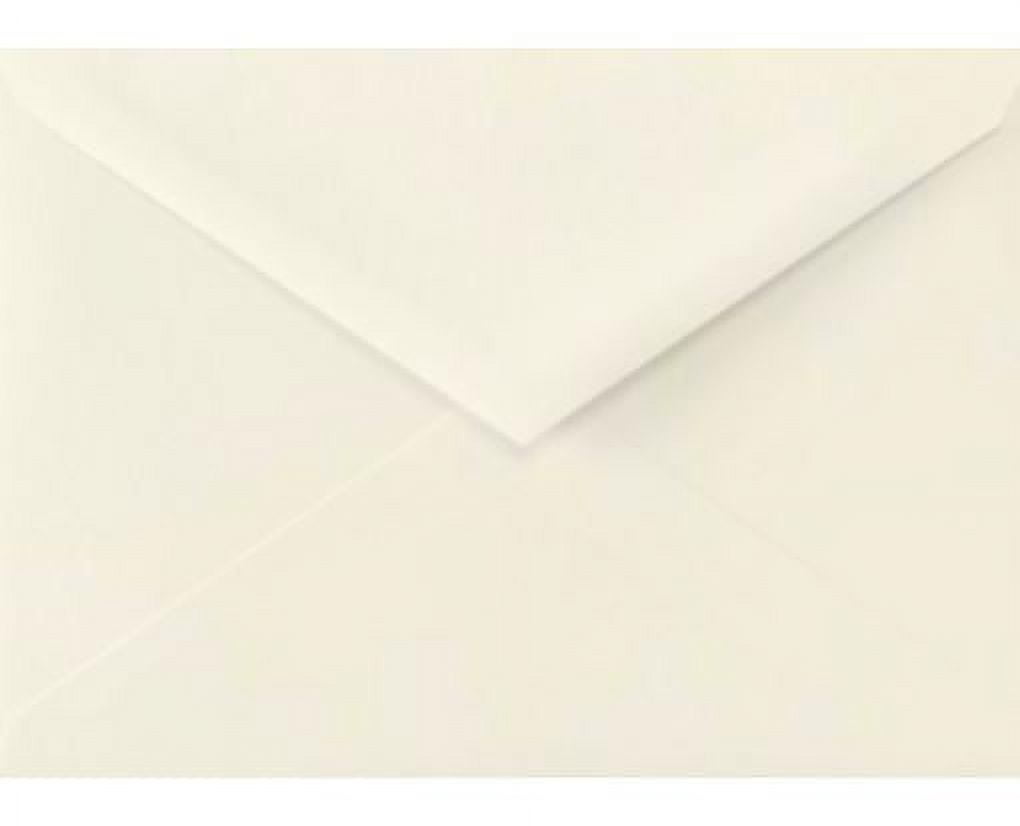 LUXPaper A1 Pointed Flap Envelopes, 3 5/8 x 5 1/8, 70 lb. Natural, 50 Pack