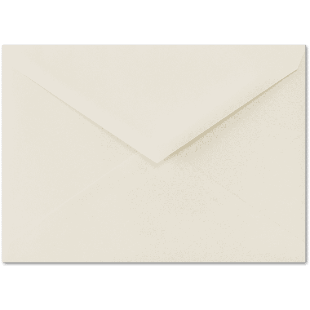 LUXPaper A1 Pointed Flap Envelopes, 3 5/8 x 5 1/8, 80 lb. Natural White, 250 Pack