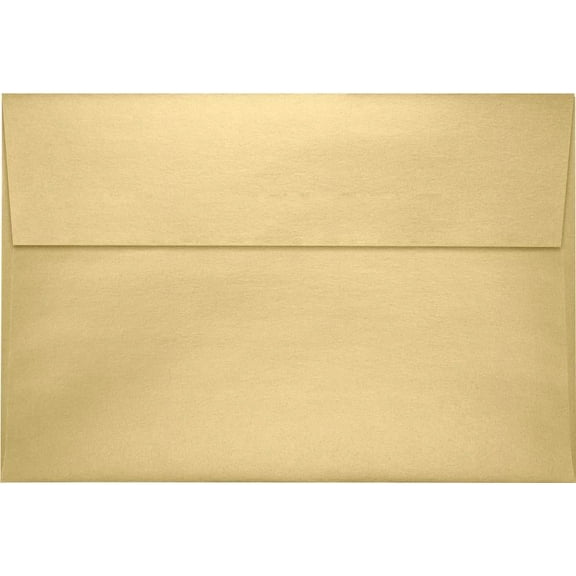 LUXPaper A10 Invitation Envelopes, Blonde Metallic, 6 x 9 1/2, 50/Pack