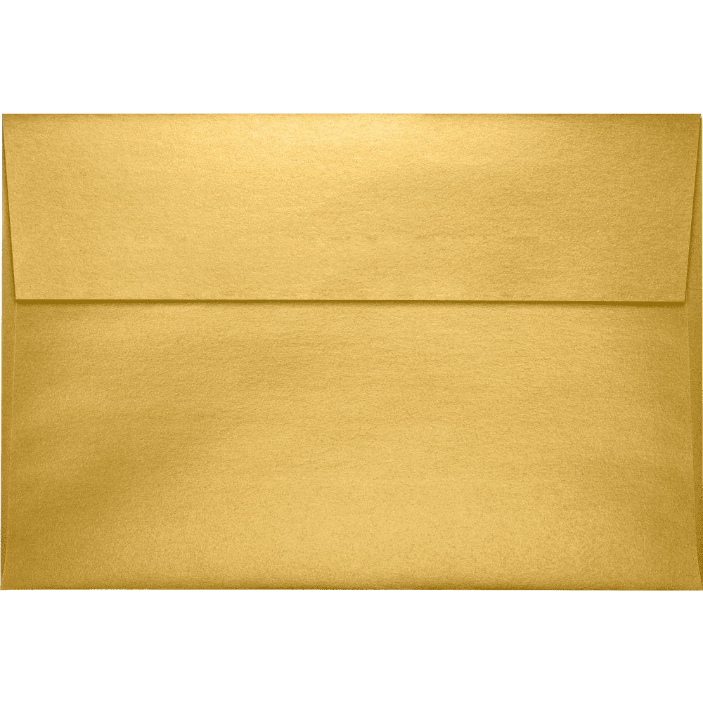 LUXPaper A10 Invitation Envelopes, Gold Metallic, 6 x 9 1/2, 50/Pack