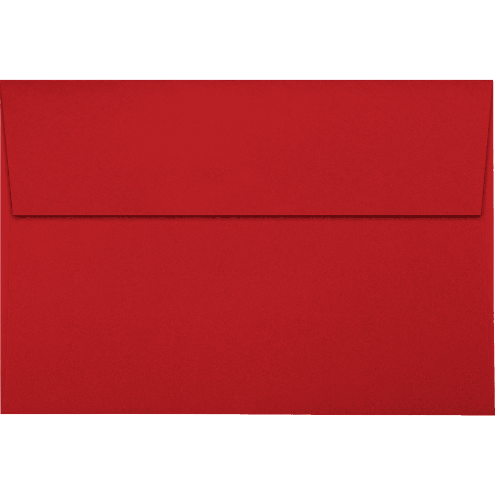 LUXPaper A10 Invitation Envelopes, Holiday Red, 6 x 9 1/2, 500/Pack