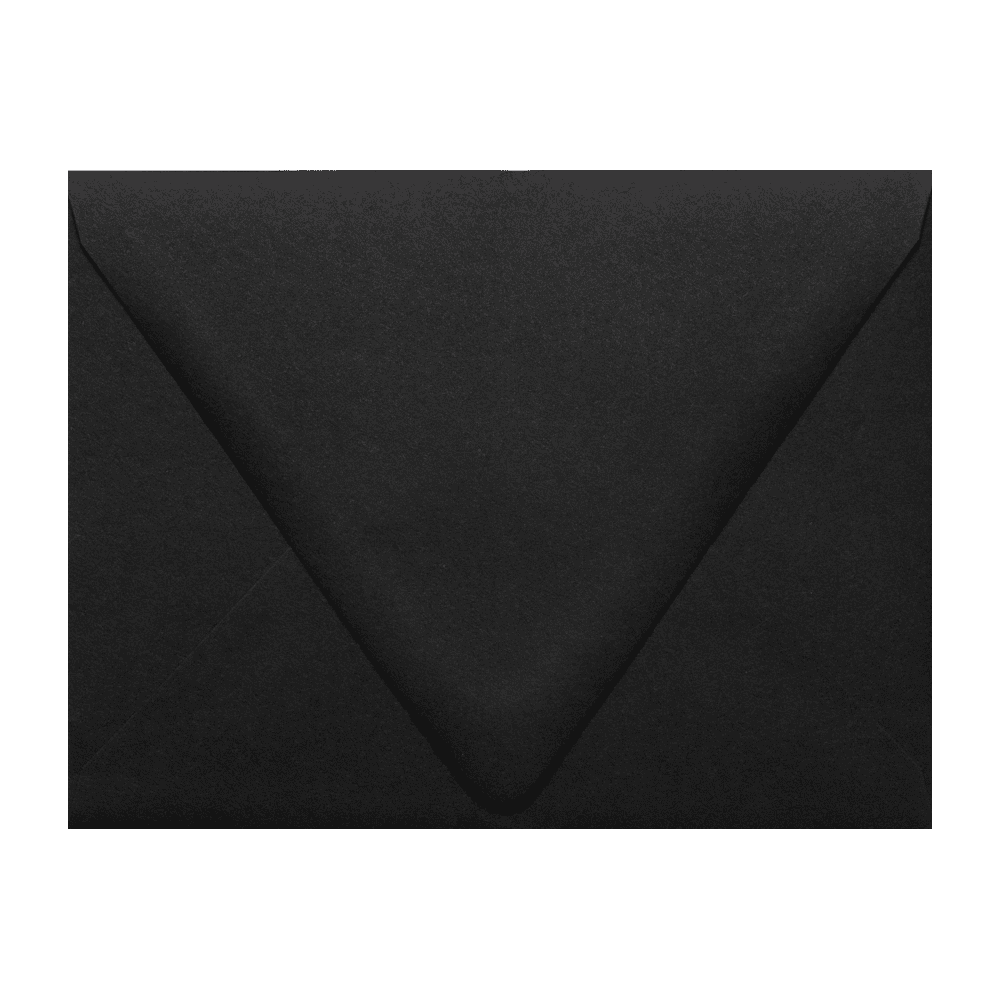 LUXPaper A2 Contour Flap Envelopes, 4 3/8 x 5 3/4, Midnight Black, 1000/Pack