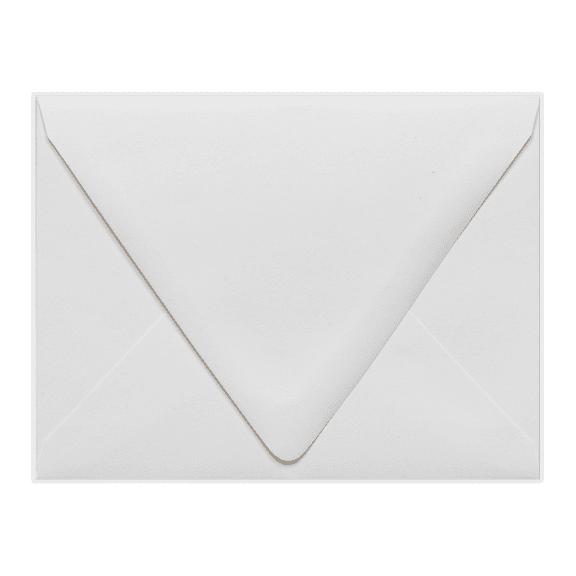 LUXPaper A2 Contour Flap Invitation Envelopes, 4 3/8 x 5 3/4, 80 lb. White, 50 Pack