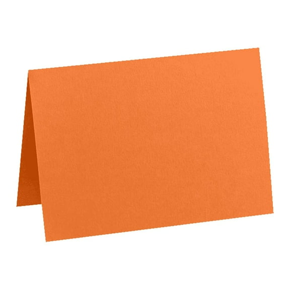 LUXPaper A2 Folded Card, Mandarin Orange, 4 1/4 x 5 1/2, 250/Pack