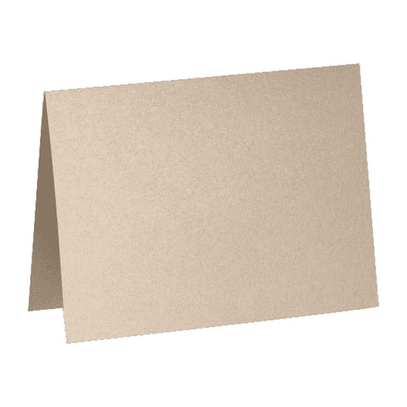 LUXPaper A2 Folded Card Notecard, Taupe Metallic, 4 1/4 x 5 1/2, 500/Pack
