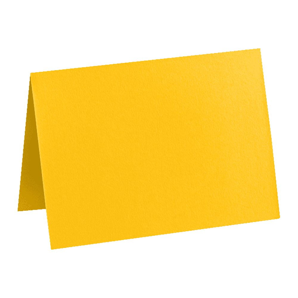 LUXPaper A2 Folded Card, Sunflower Yellow, 4 1/4 x 5 1/2, 50/Pack