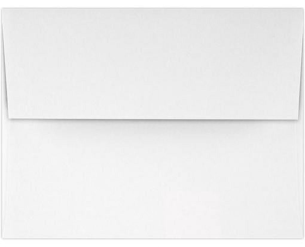 LUXPaper A2 Invitation Envelopes, 4 3/8 x 5 3/4, 70lb, Classic Crest Solar White, 500 Pack