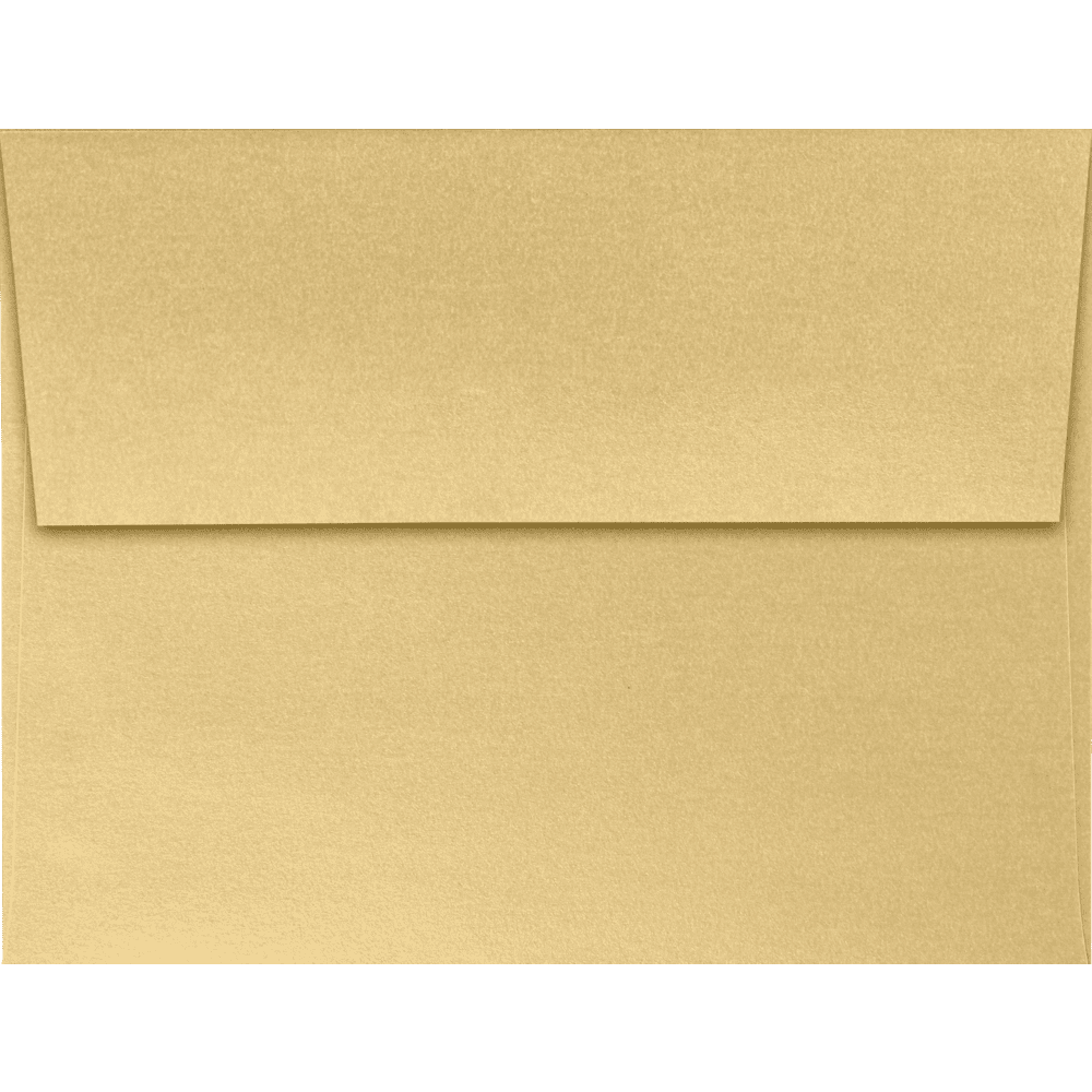 LUXPaper A2 Invitation Envelopes, 4 3/8 x 5 3/4, Blonde Light Gold Metallic, 250 Pack