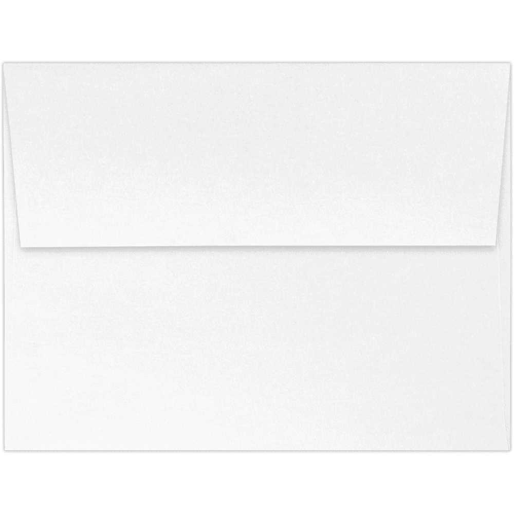 LUXPaper A2 Invitation Envelopes, 4 3/8 x 5 3/4, Crystal White Metallic, 500/Pack