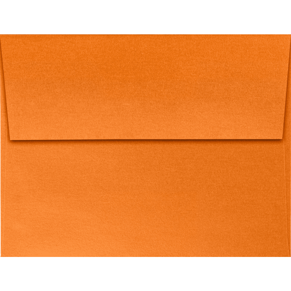 LUXPaper A2 Invitation Envelopes, 4 3/8 x 5 3/4, Flame Orange Metallic, 500 Pack